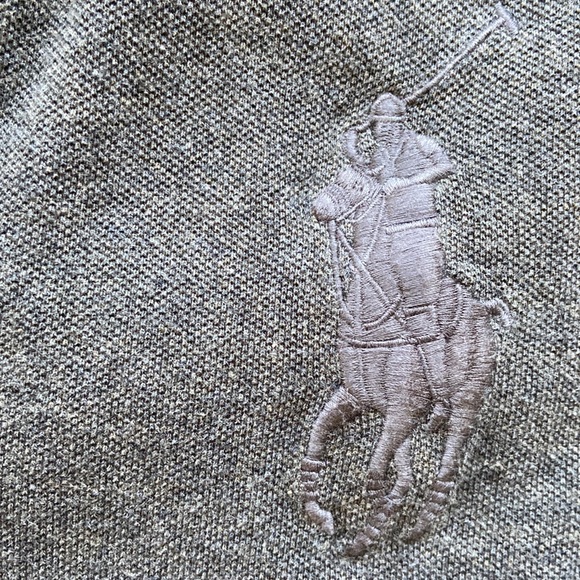 RALPH LAUREN Skinny Polo Five button Large Polo Pony Logo Size L - Picture 8 of 8